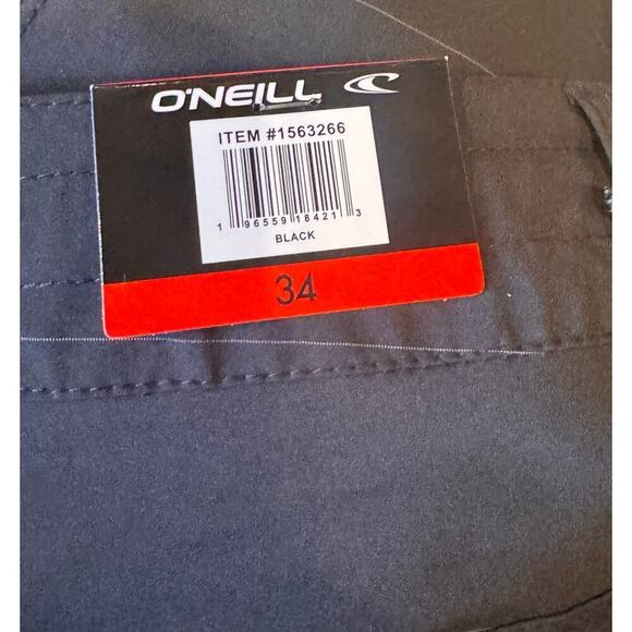 O'Neill Men's Black Crossover Boardshorts Size 34 - NWT - Picture 12 of 12